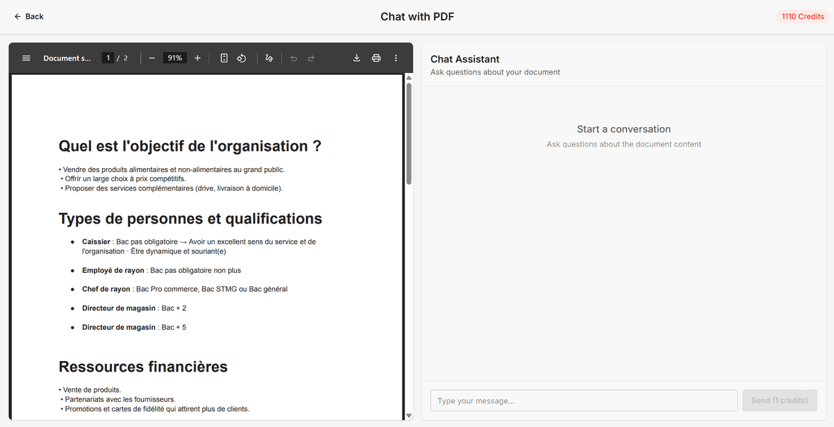 Have intelligent conversations with your documents