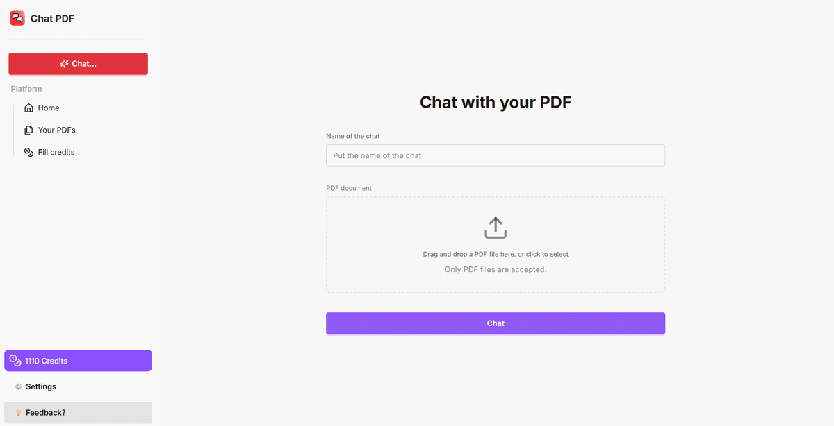 Upload your PDF in seconds